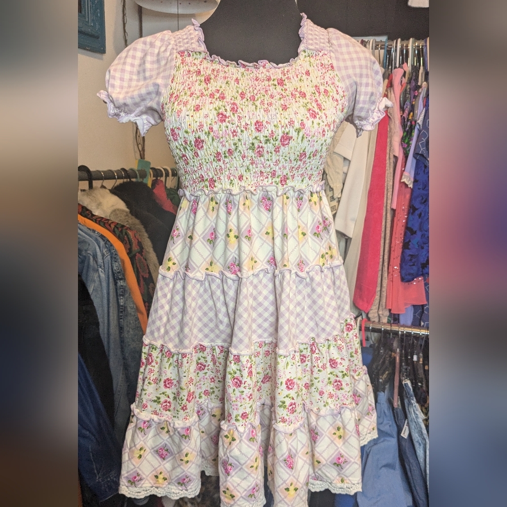 Matilda Jane Pink and White Kids Spring Dress - Picture 7 of 9